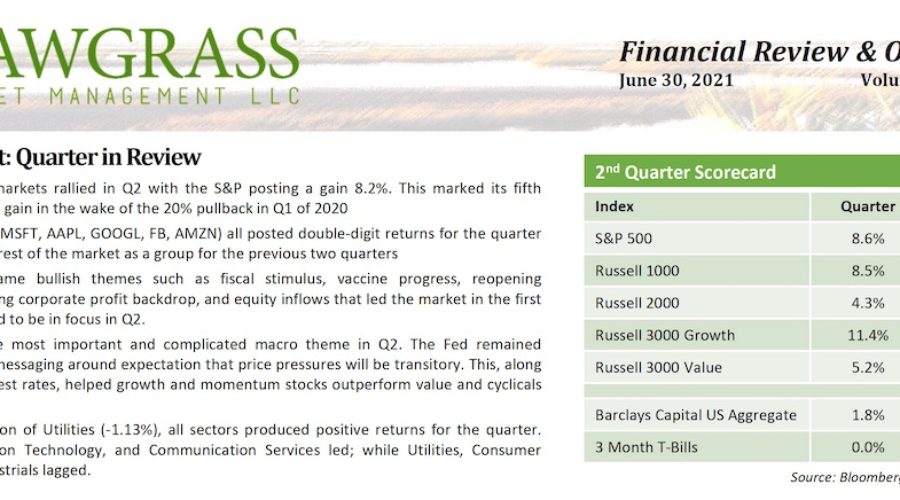 2Q2021 Financial Review and Outlook