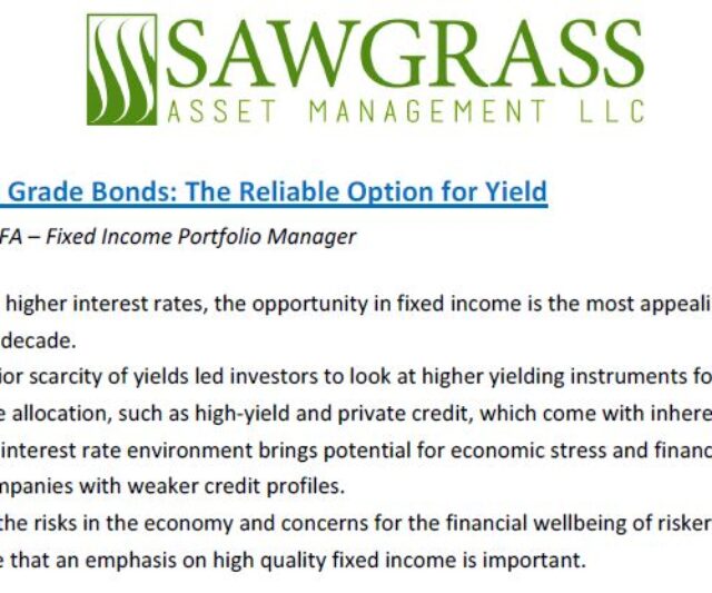 Investment Grade Bonds: The Reliable Option for Yield