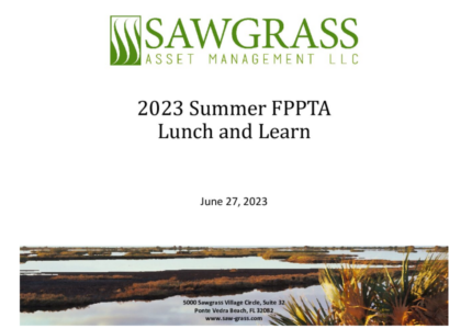 2023 Summer FPPTA Lunch and Learn